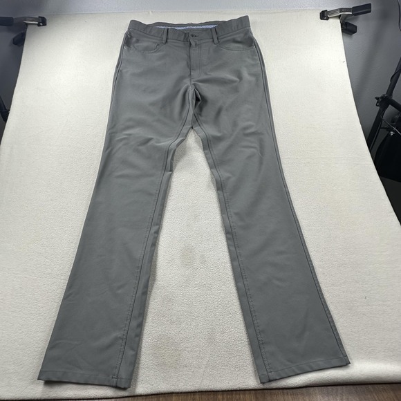 FootJoy Golf Pants Mens 36x34 Gray Athletic Fit Stretch 5-Pocket Performance - Picture 4 of 16